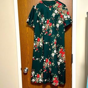 Emerald Green Vintage Dress with Jacket